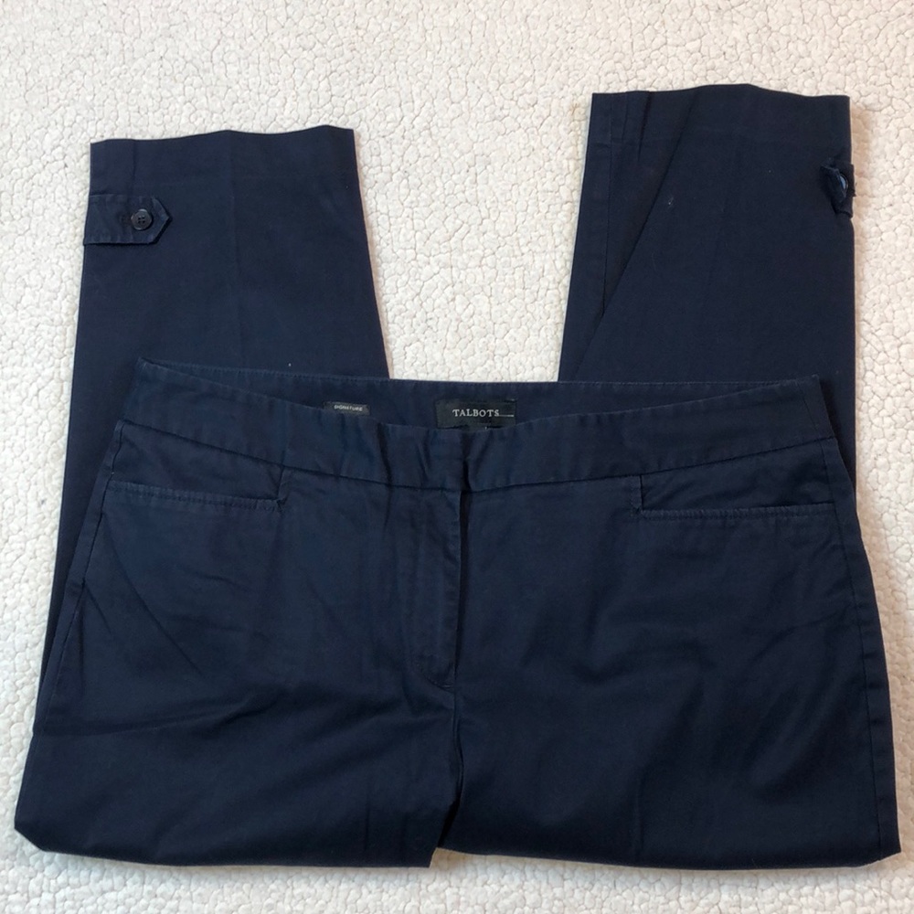 Talbots Signature Dark Blue Capri Pants Size 16